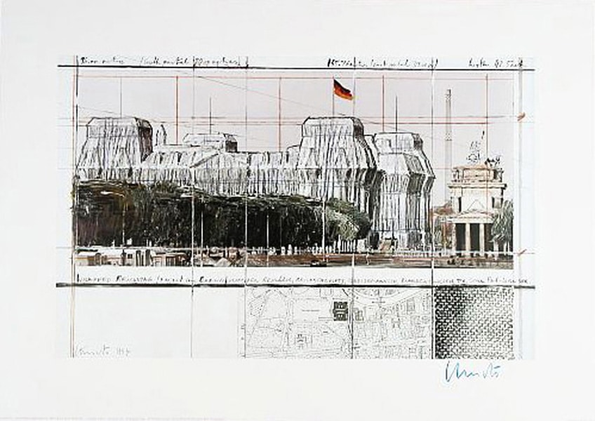 Christo Reichstag IX, (handsigniert)