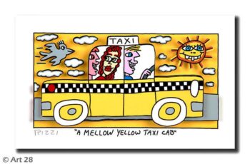 James Rizzi | A Mellow Yellow Taxi Cab