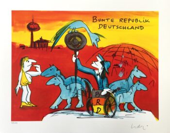 Udo Lindenberg | Bunte Republik Deutschland - Siebdruck