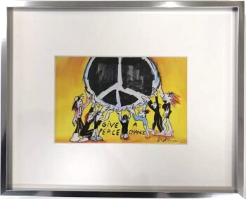 Udo Lindenberg Give peace a chance Miniprint