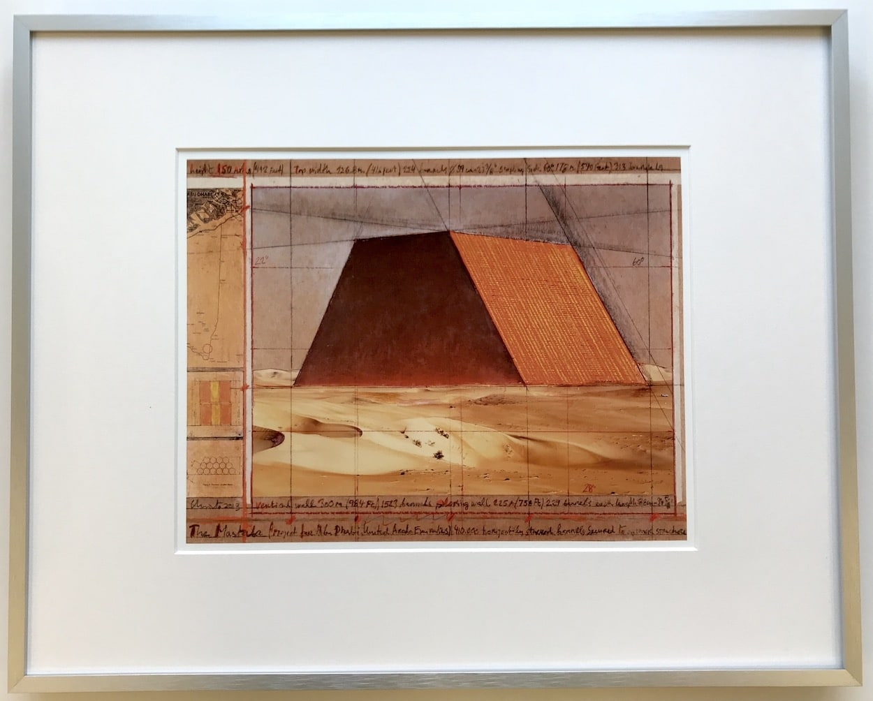 Christo | Mastaba – gerahmter Kunstdruck