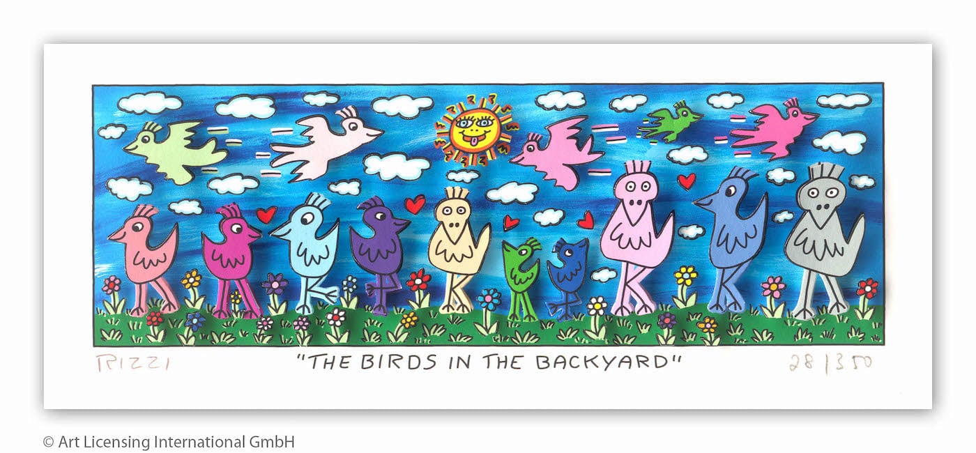 James-Rizzi-The-birds-in-the-backyard