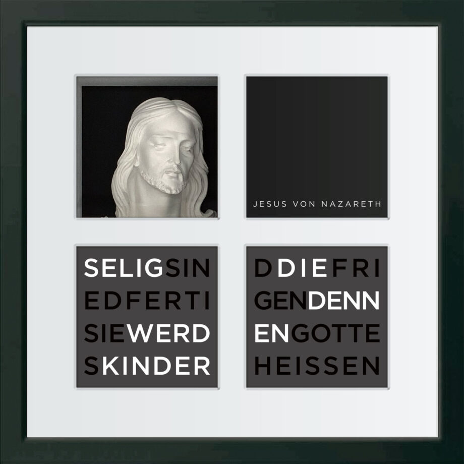 birkelbach-wortkunst3-zitatequadrate-bild-jesus-von-nazareth-rahmen-schwarz-35-x-35-cm