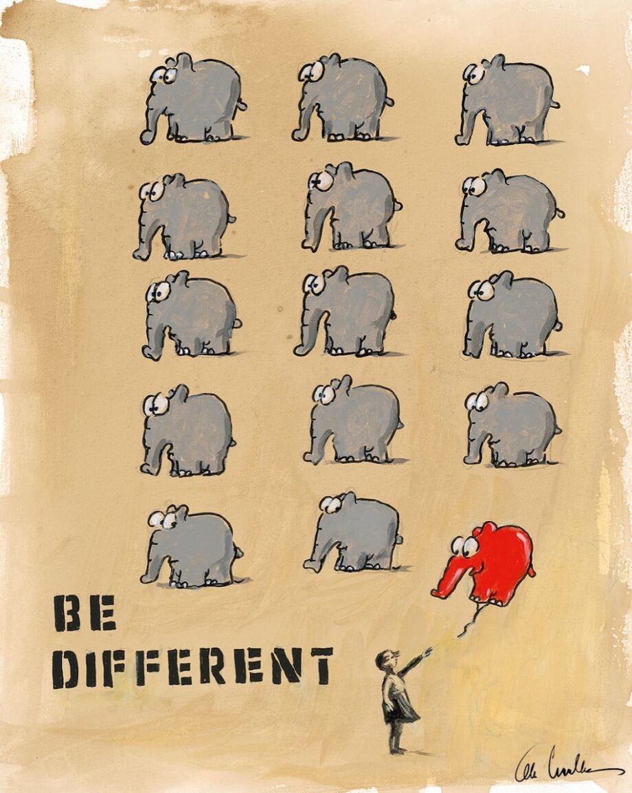 Otto Waalkes – Be Different – Banksy