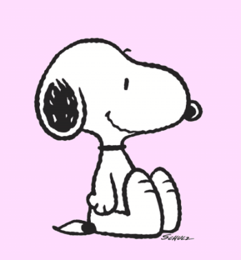 Peanuts Snoopy Pink Leinwand