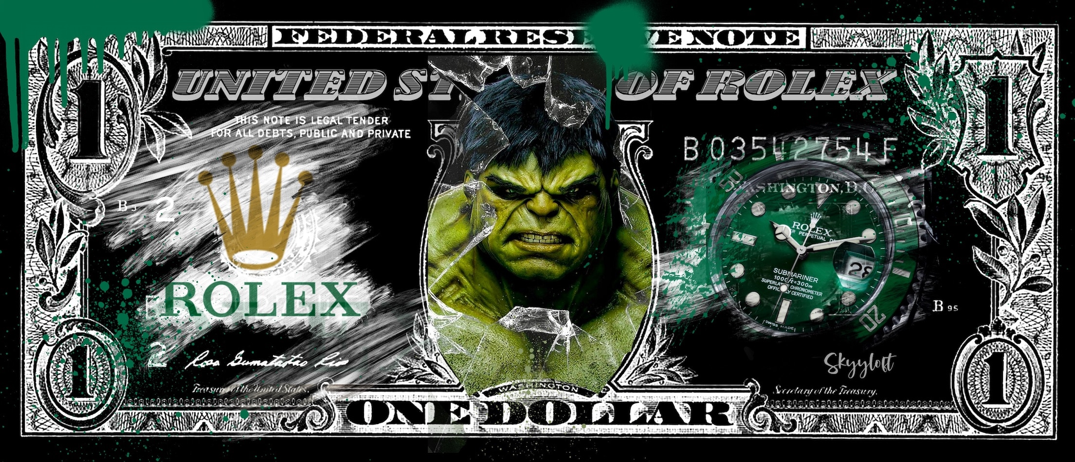 Skyyloft-Rolex-Submariner-Hulk-Dollar-Galerie-Hunold