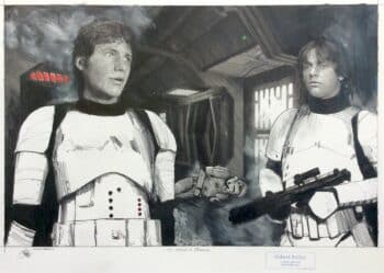 Robert Bailey Star Wars To rescue a Princess Unikat Galerie Hunold