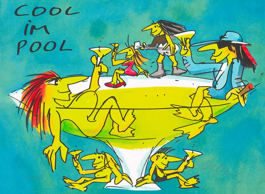 Udo Lindenberg Cool im Pool