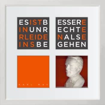 birkelbach-wortkunst3-zitatequadrate-bild-karl-may-rahmen-weiss-35-x-35-cm