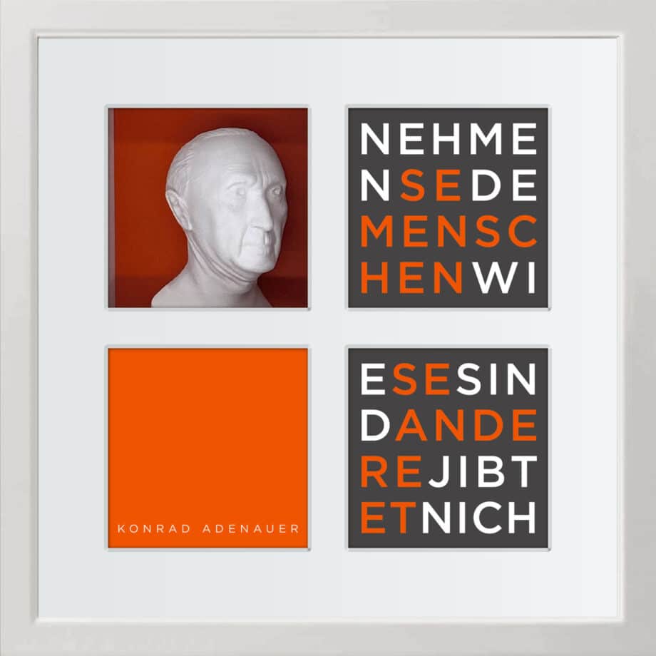 birkelbach-zitatequadrate-bild-konrad-adenauer-rahmen-weiss-35-x-35-cm