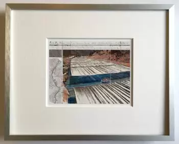 Christo | Over the River - gerahmter Miniprint 2