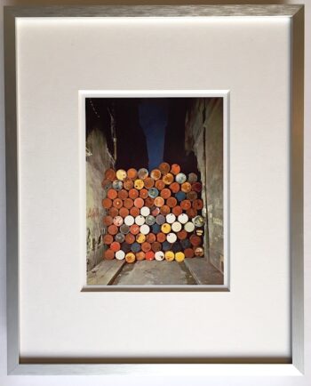 Christo | Rue Visconti Iron Curtain - gerahmter Miniprint