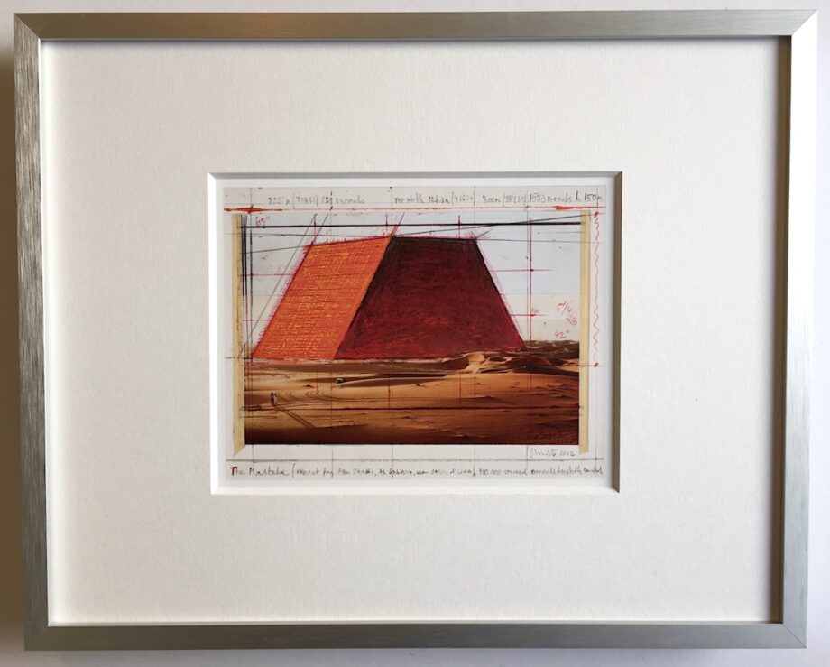 Christo The Mastaba - gerahmter Miniprint