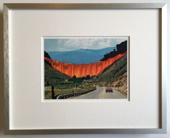 Christo Valley Curtain - gerahmter Miniprint