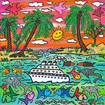 James Rizzi A sunset cruise