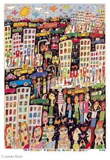 James Rizzi, In a trance of a colorful glance by chance