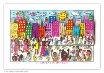 James Rizzi It happens in Harlem