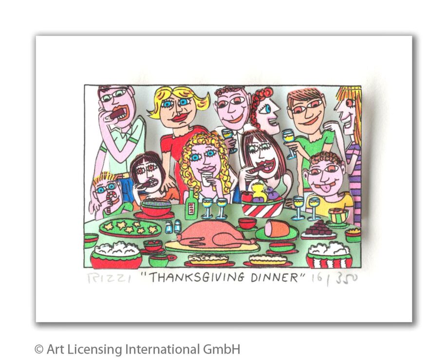 James Rizzi | Thanksgiviing Dinner