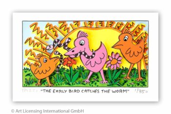James Rizzi The early bird catches the worm