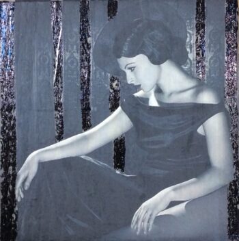 Jane Framer Kunstblock Woman in Black