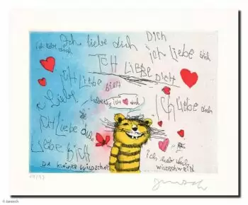 Janosch Ich liebe Dich, Ich liebe Dich, Ich liebe Dich, Wildschwein Galerie Hunold