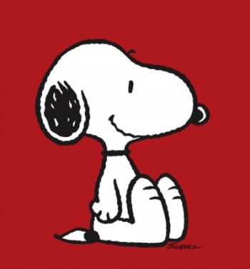 Peanuts Snoopy Red Leinwand