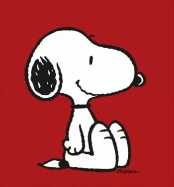 Peanuts Snoopy Red Leinwand