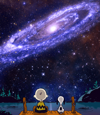Peanuts The Andromeda Galaxy Leinwand
