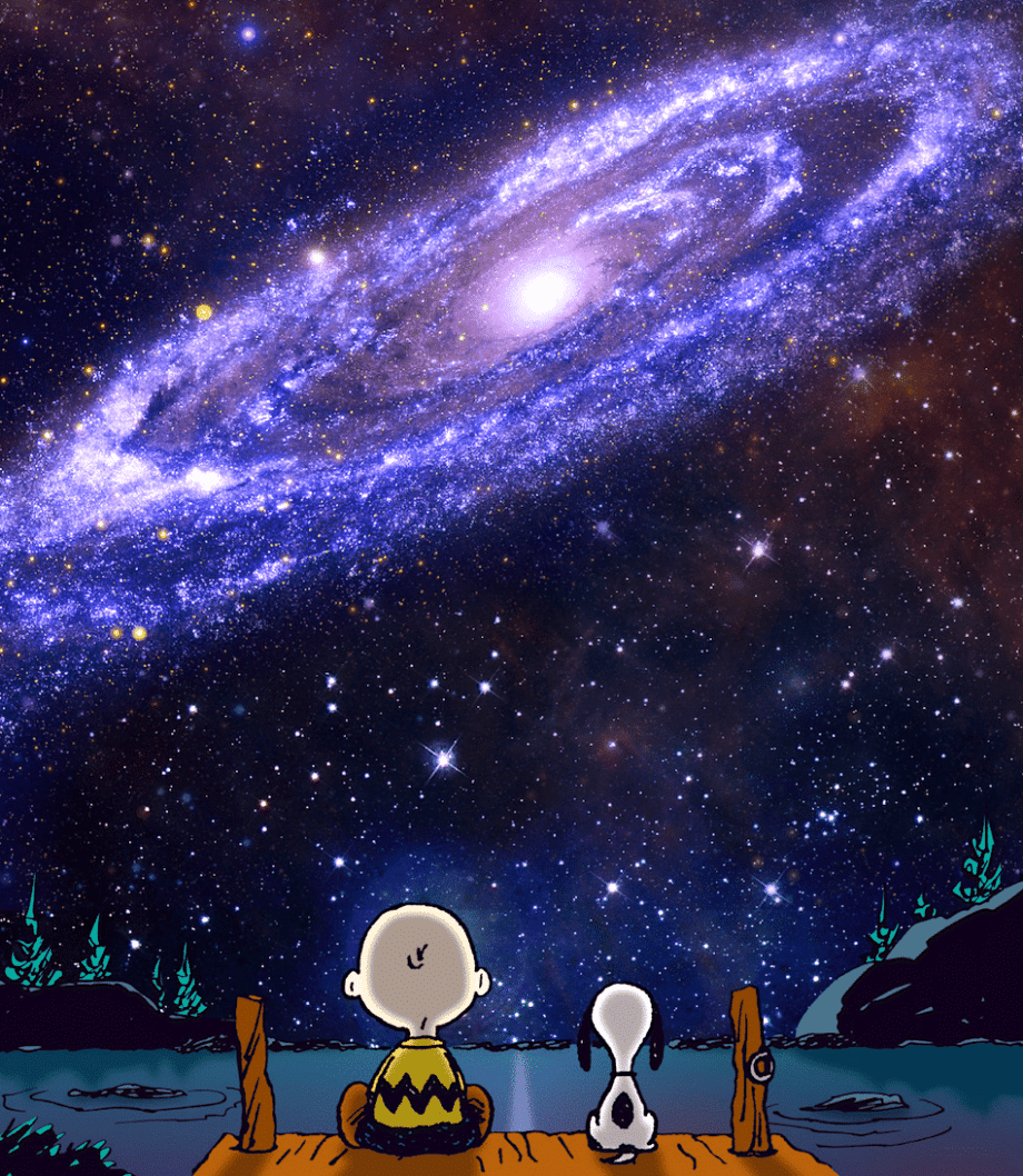 Peanuts The Andromeda Galaxy Leinwand