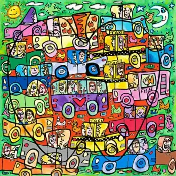 James Rizzi Traffic in the big apple