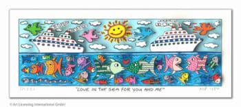 James Rizzi Love in the sea for you and me