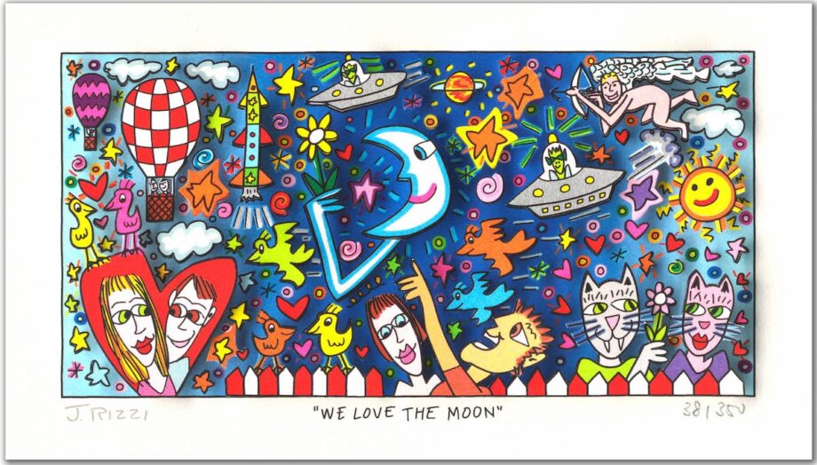 James Rizzi We Love The Moon