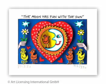 James Rizzi The moon has fun with the sun