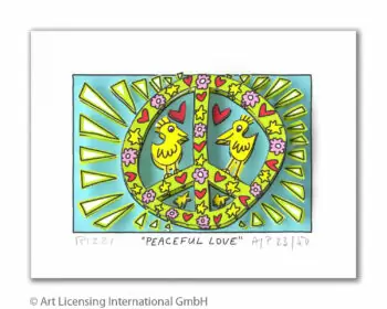 James Rizzi Peaceful Love