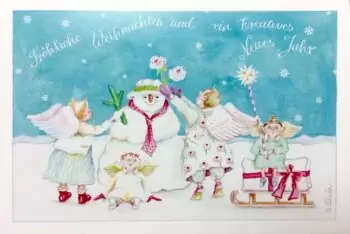 Christina Thrän Fröhliche Weihnachten Briefkarte