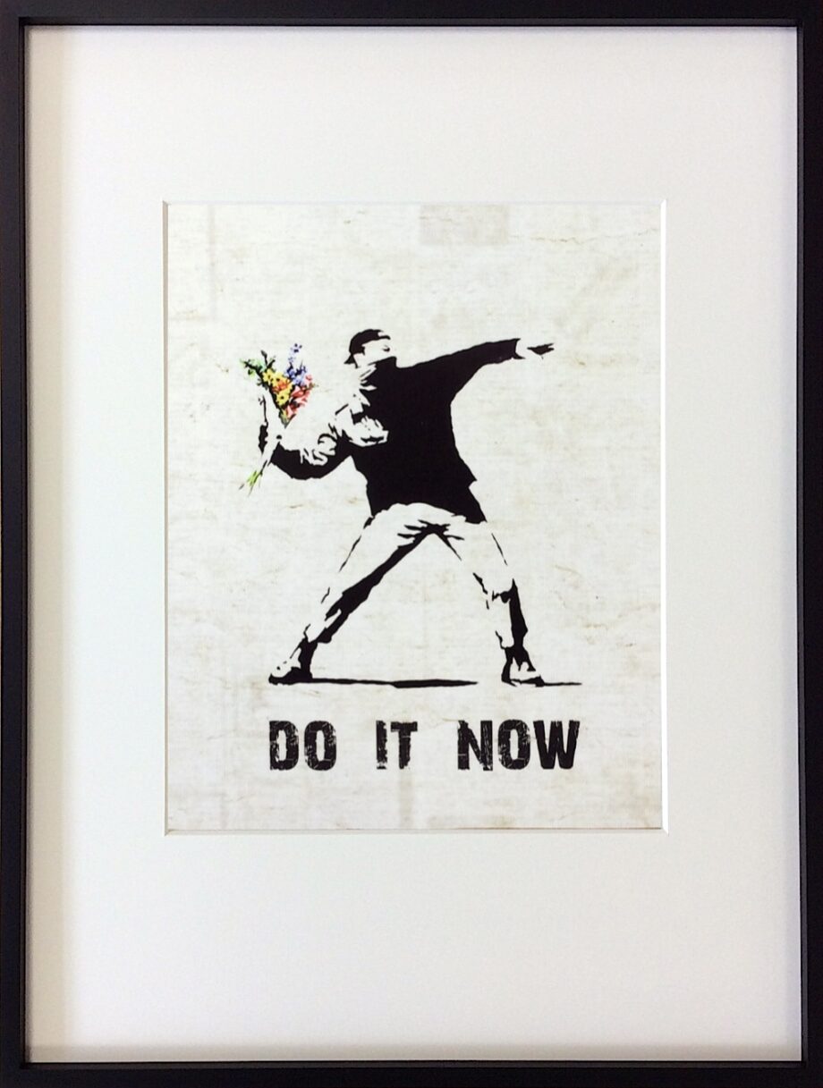 Banksy Do it now gerahmt