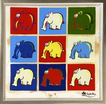 Otto Waalkes Hommage an Warhol Unikat 
