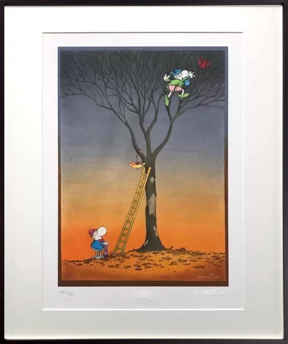 MORDILLO Heart in the tree - gerahmt