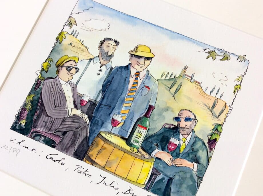 Peter Gaymann Barolo gerahmt
