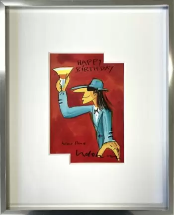Udo Lindenberg Happy Birthday Keine Panik (rot)