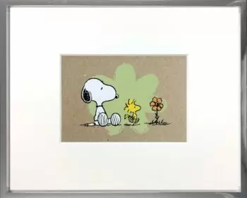 Peanuts-Flower-Power-Snoopy-und-Woodstock-Miniprint-gerahmt-Galerie-Hunold.jpg