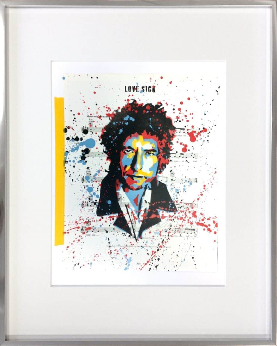 Christian Herzog Bob Dylan Love Sick gerahmt