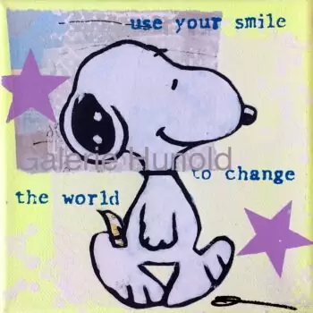 Anna Flores Little Icon Use your smile - Snoopy