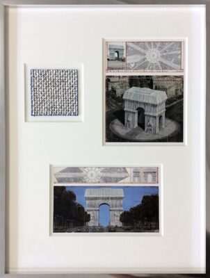 Christo Arc de Triomphe Collage 1 gerahmt