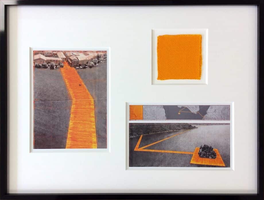 Christo The Floating Piers Collage 1 gerahmt