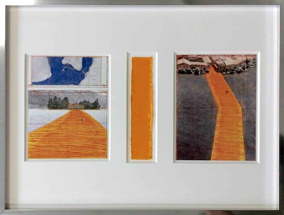 Christo The Floating Piers Collage 2 gerahmt