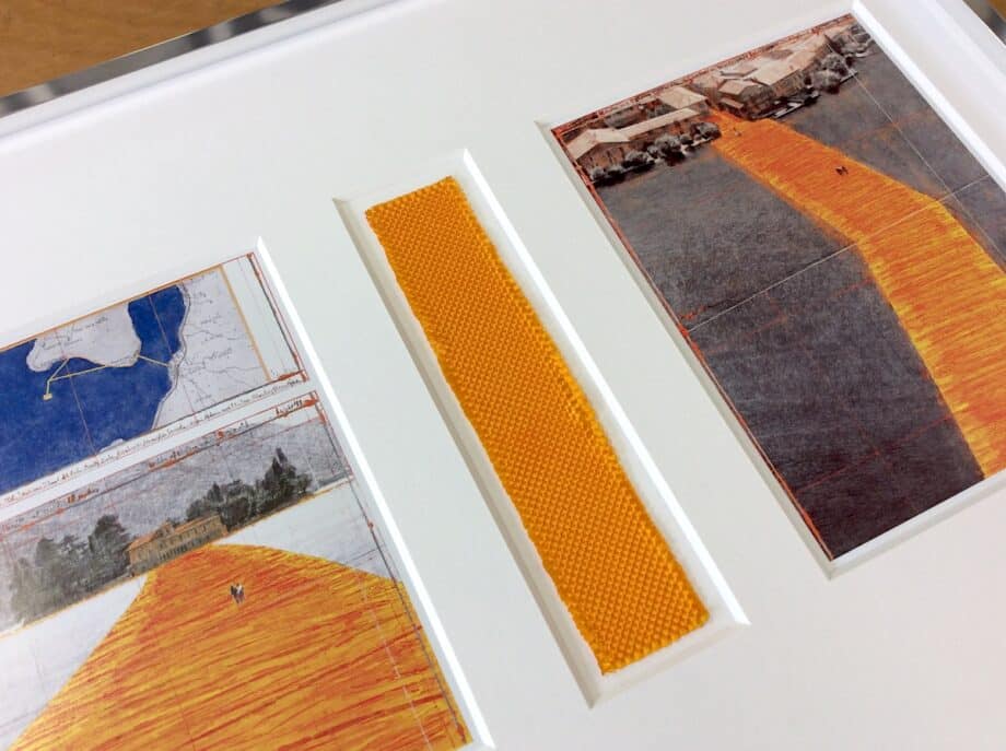 Christo The Floating Piers Collage 2 gerahmt