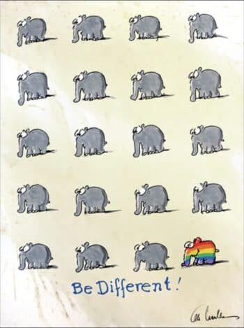 Otto Waalkes Be different Regenbogen 1