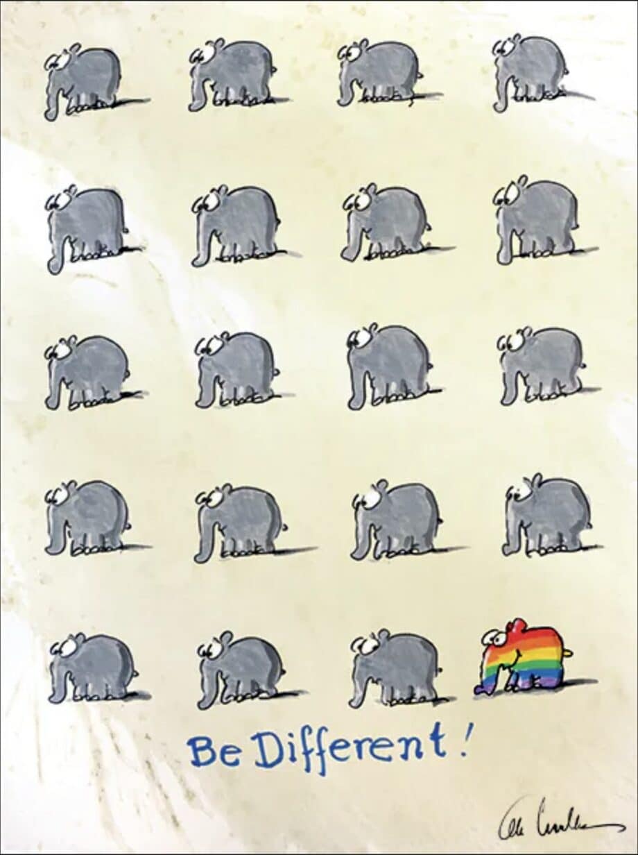 Otto Waalkes Be different Regenbogen 1