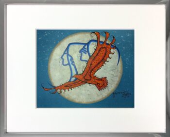 First-Nations-Art-Jay-Bell-Redbird-Firebird-gerahmt-Galerie-Hunold Kopie.jpeg